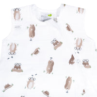 Cotton muslin sleep sack - Moles (0.7 tog)