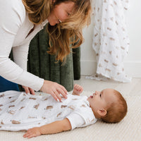 Cotton muslin sleep sack - Moles (0.7 tog)