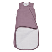 Cotton muslin sleep sack - Plum (0.7 tog)