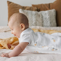 Cotton muslin sleep sack - Lemons (0.7 tog)