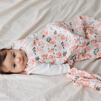 Cotton muslin sleep sack - Flowers by Rachel Lyon (0.7 tog)