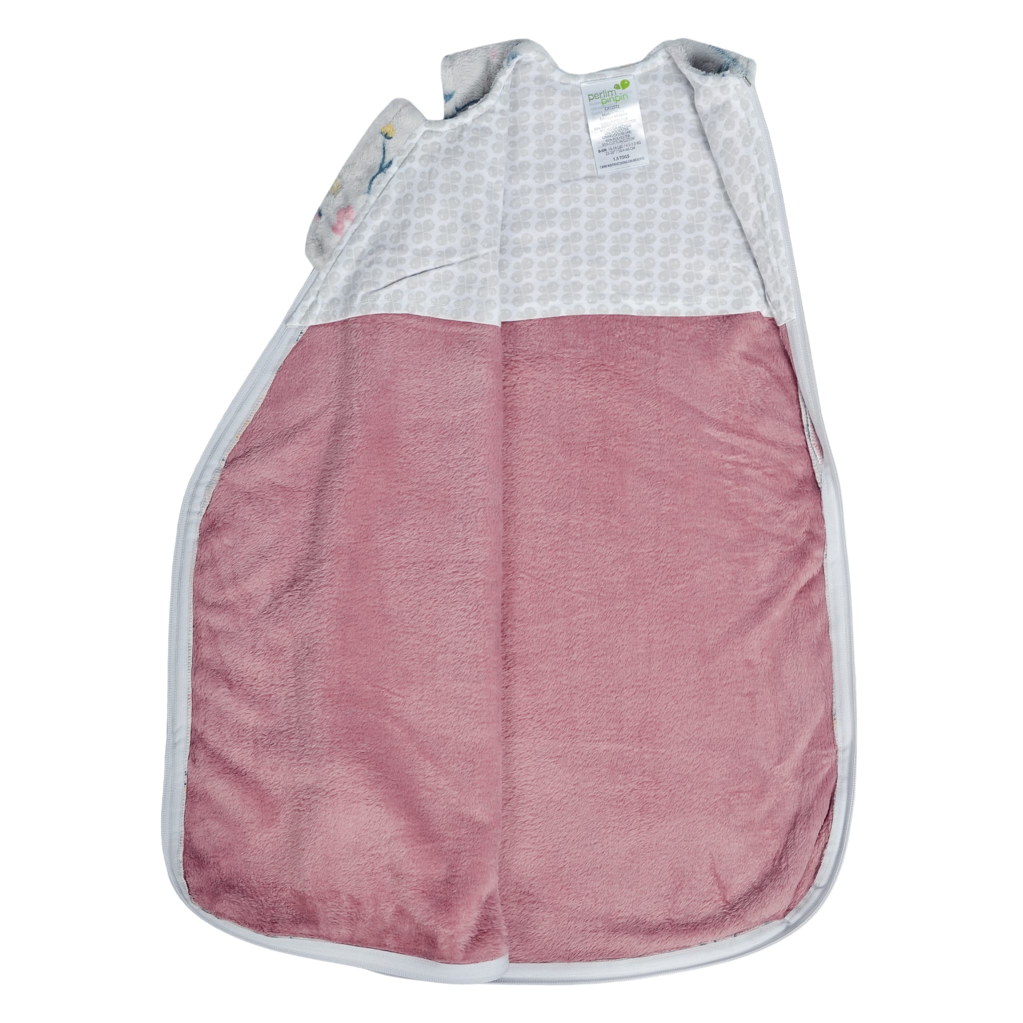 Sac de nuit en peluche - Floral (1.5 Togs)