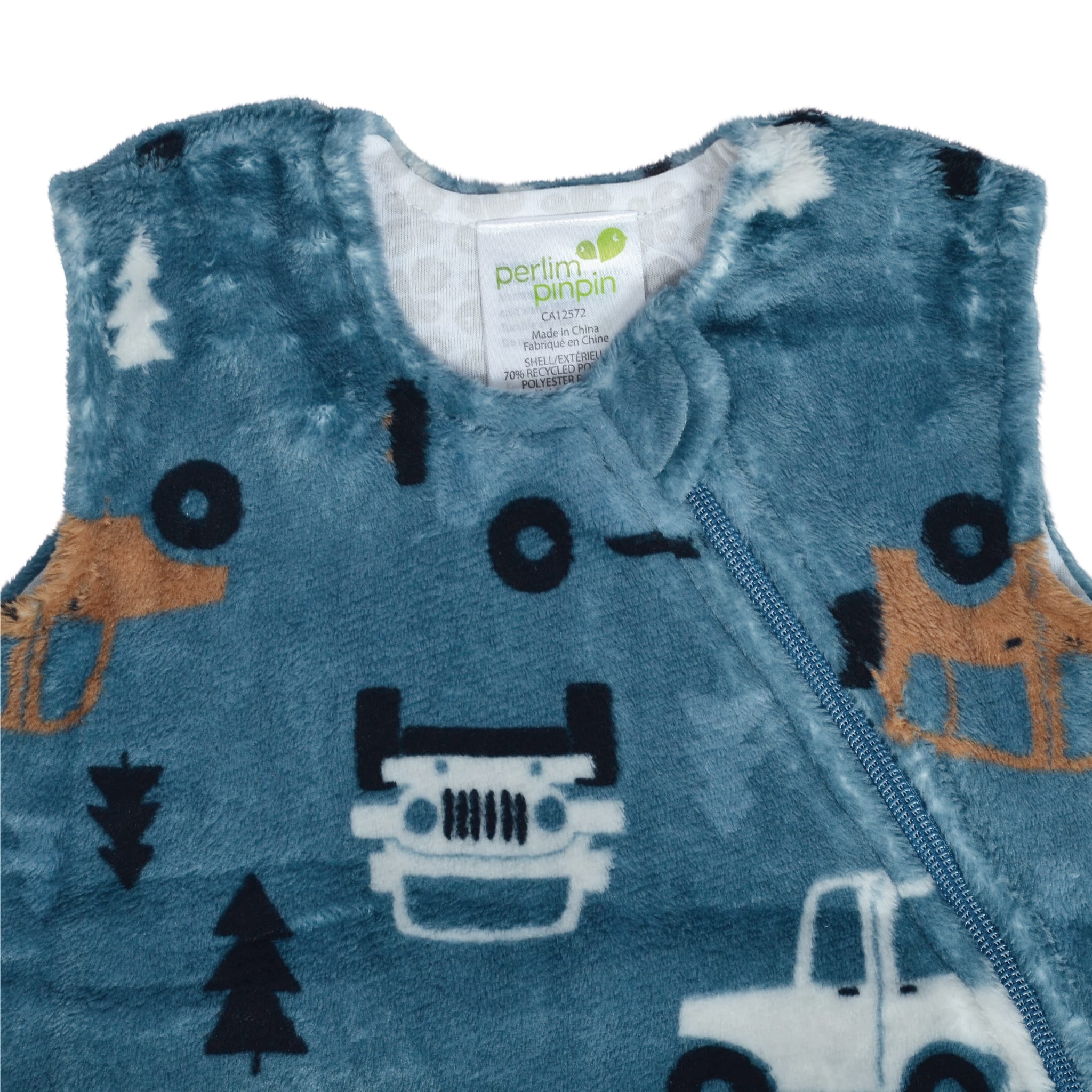 Sac de nuit en peluche - Trucks (1.5 Togs)