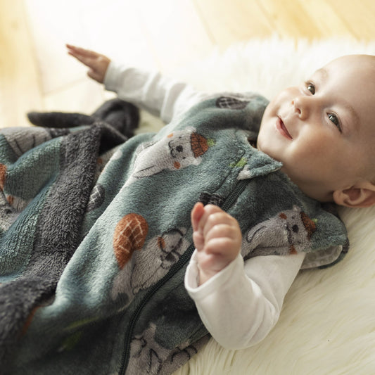 Plush sleep sack - Beavers (1.5 togs)