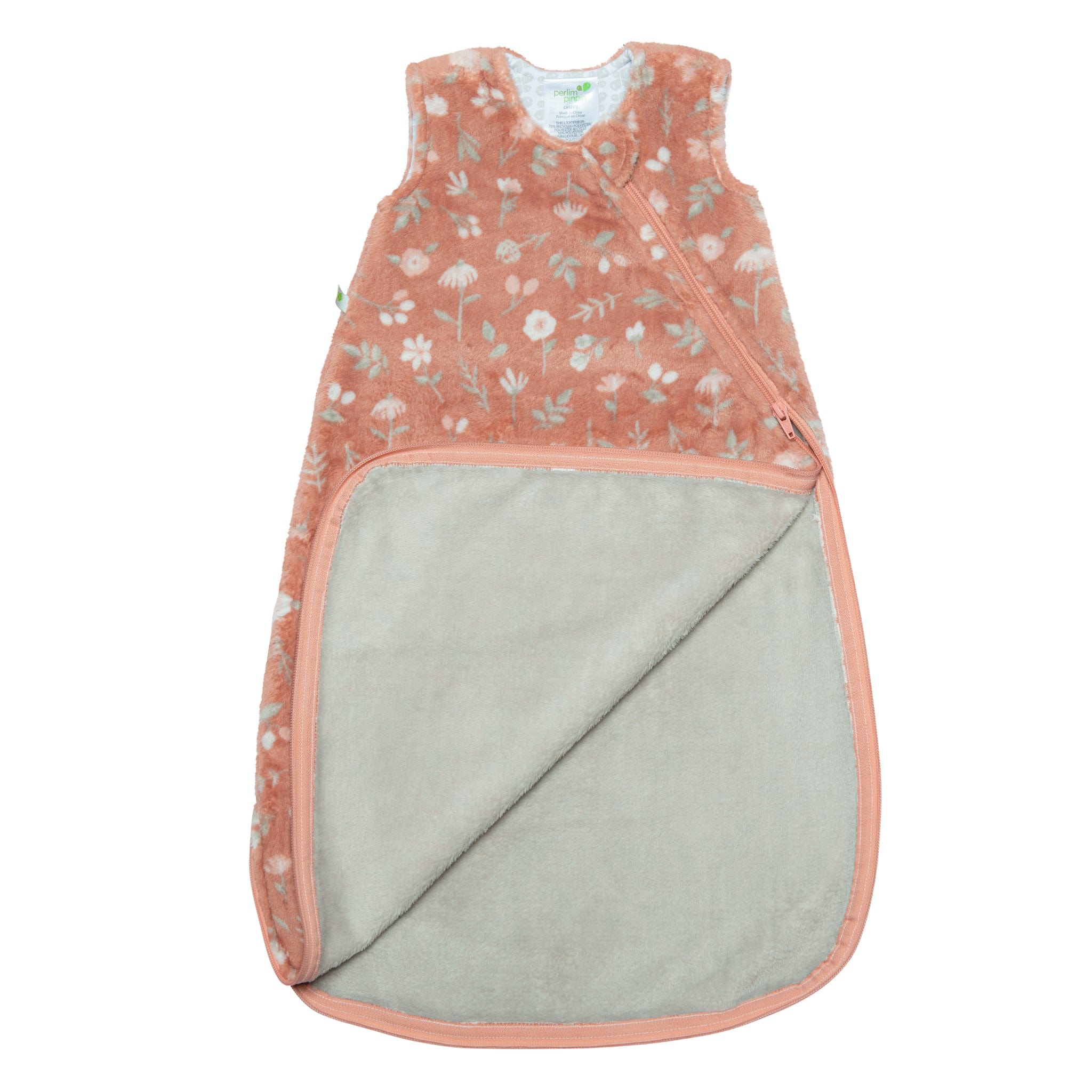 Plush sleep bag - Flowers (1.5 togs)