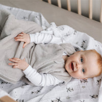 Plush sleep sack - Taupe solid (1.5 togs)