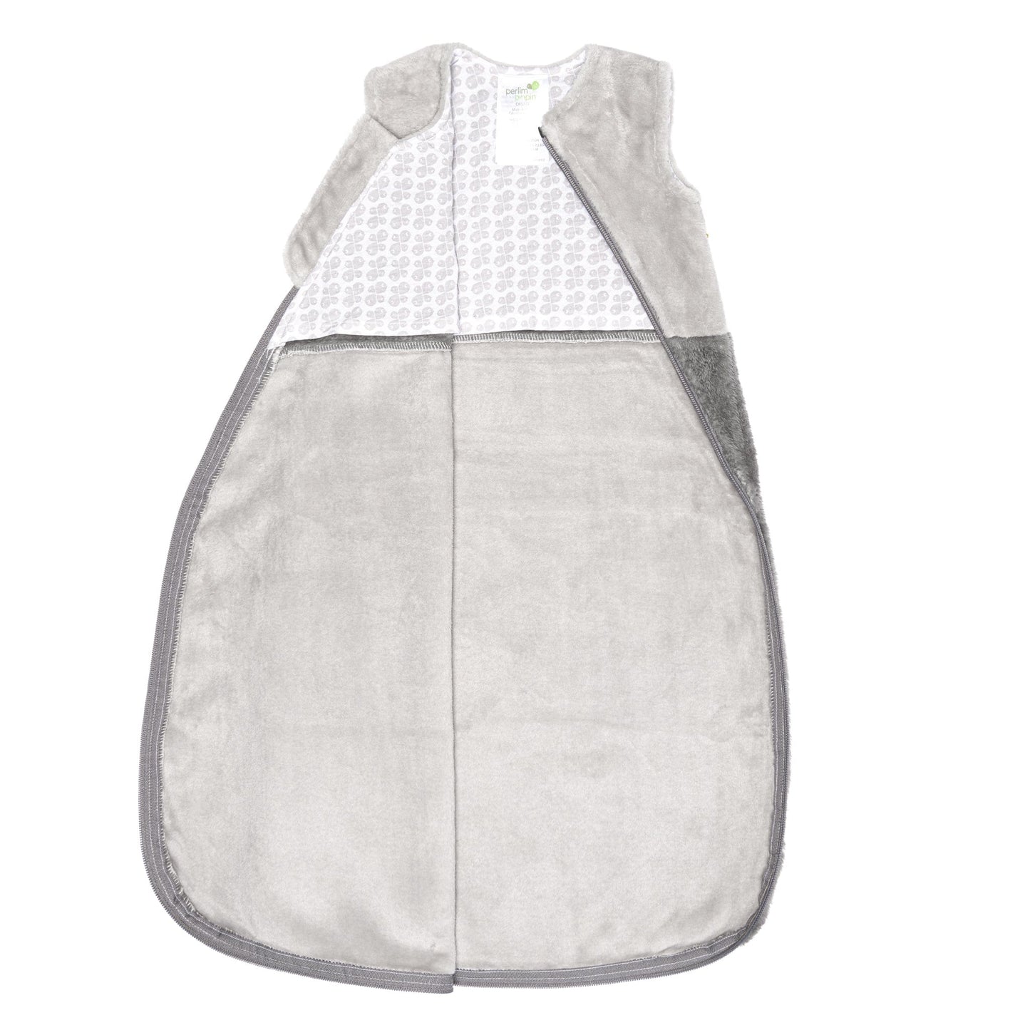 Plush sleep sack - Gray solid (1.5 togs)