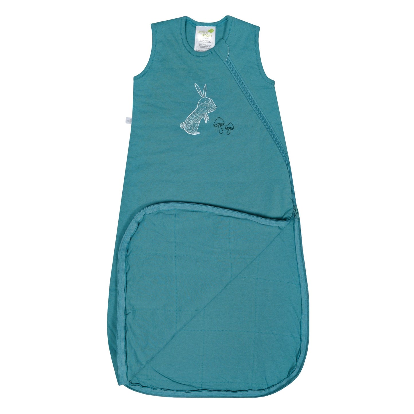 Sac de nuit en coton matelassé - Lapin Bleue (1.0 tog)
