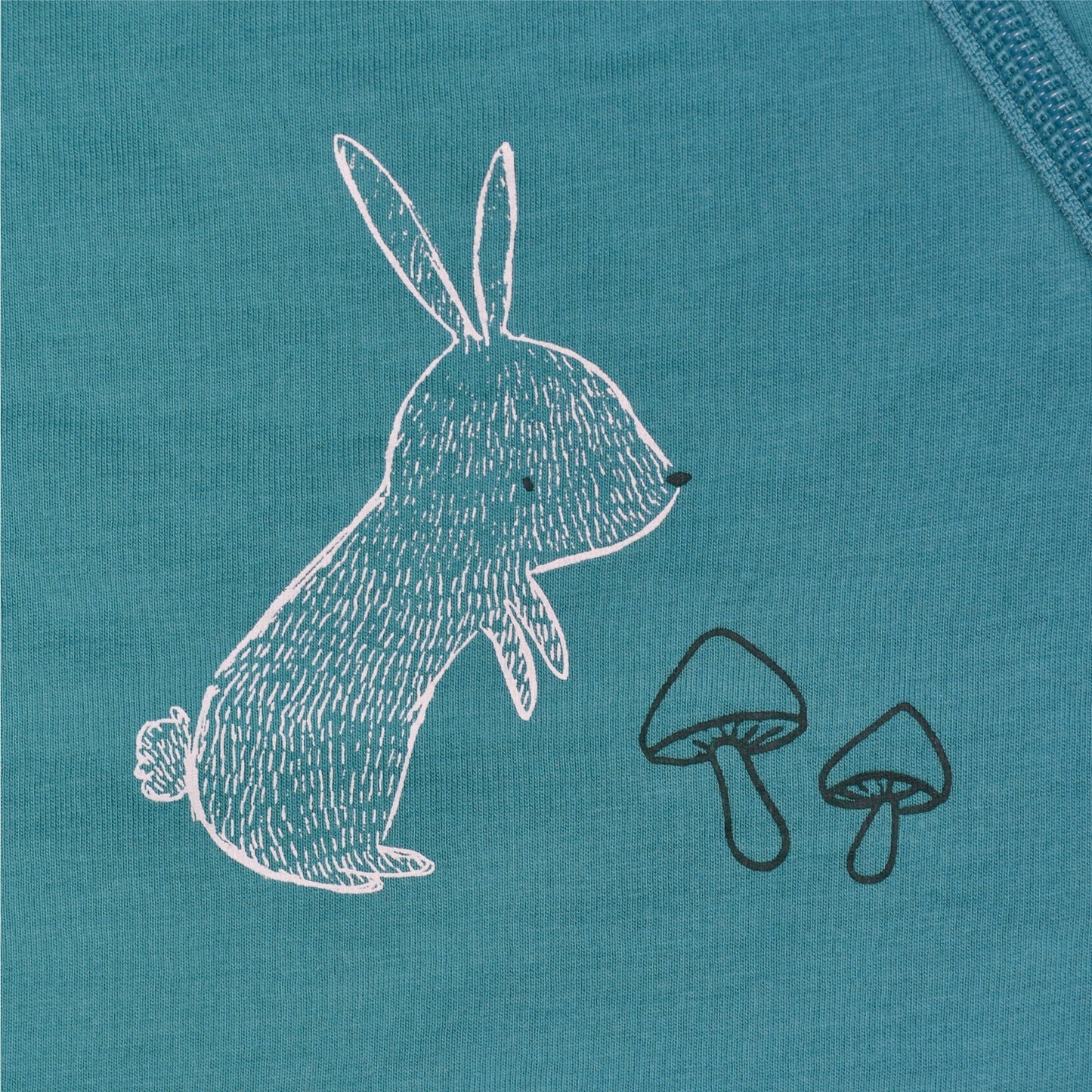 Sac de nuit en coton matelassé - Lapin Bleue (1.0 tog)