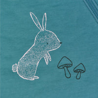 Sac de nuit en coton matelassé - Lapin Bleue (1.0 tog)