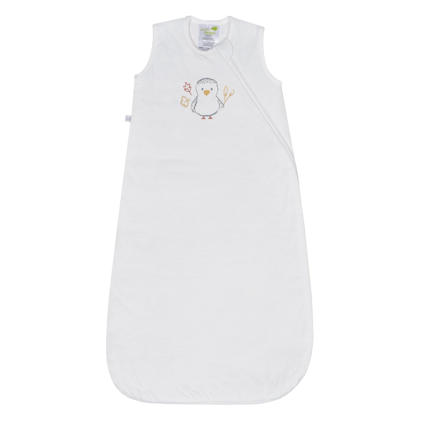 Quilted cotton sleep sack - Ivory Duck (1.0 tog)