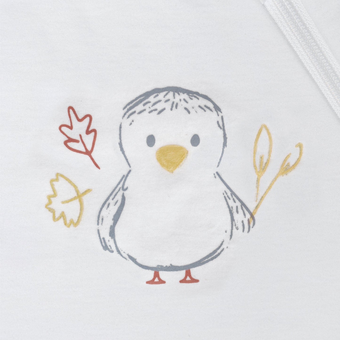 Quilted cotton sleep sack - Ivory Duck (1.0 tog)