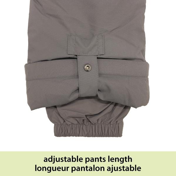 One piece toddler snowsuit - Taupe, Beige & Black