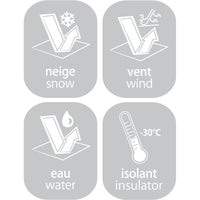 Winter car seat cover - Kaki