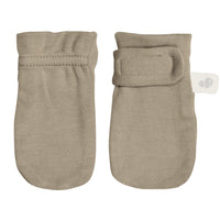 Newborn bamboo scratch mittens - Taupe