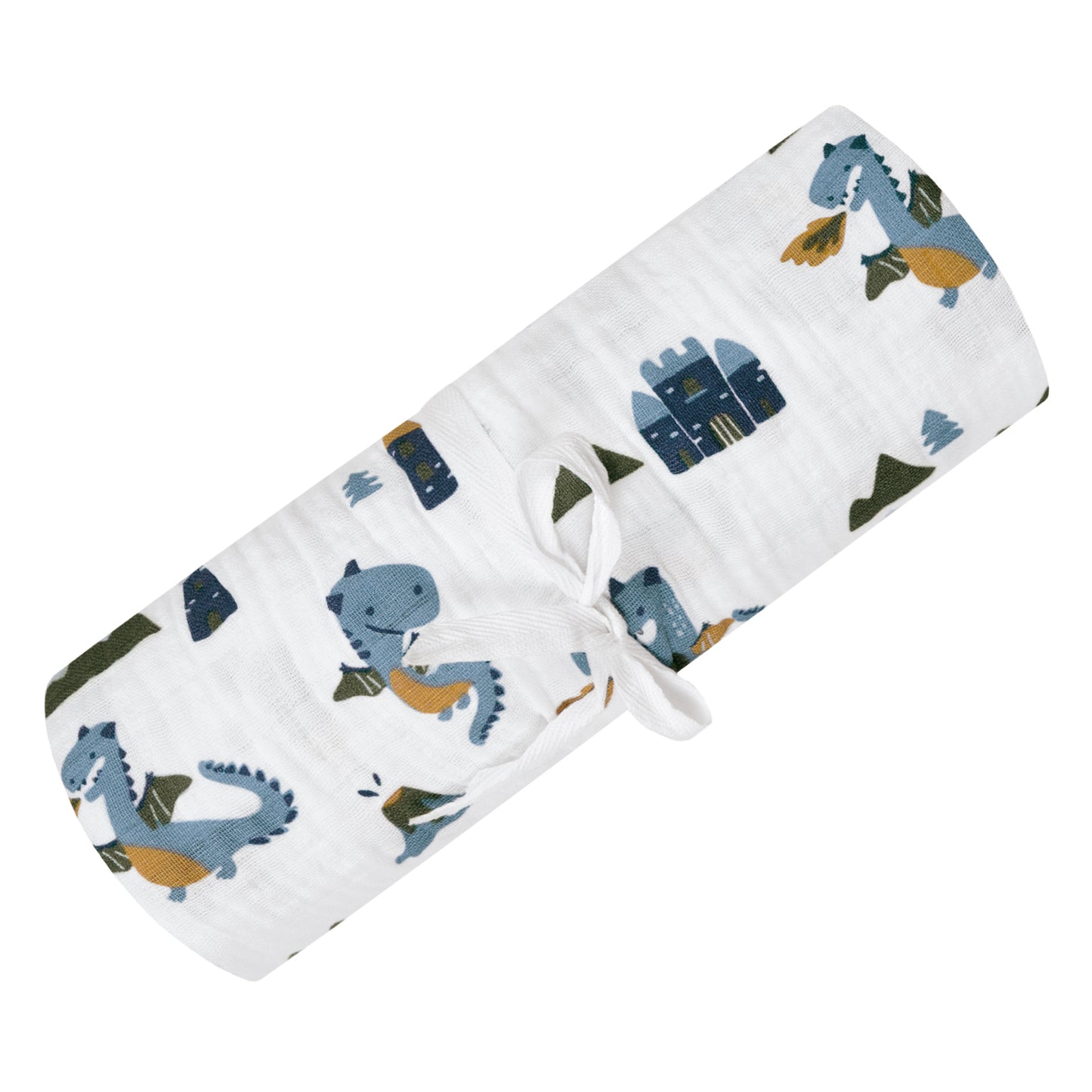 Cotton muslin swaddle - Dragons