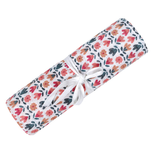Cotton muslin swaddle - Floral