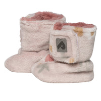 Pantoufles en peluche double épaisseur - Floral