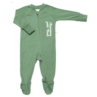 Pyjama pour bébé en bambou - Vert Chasseur