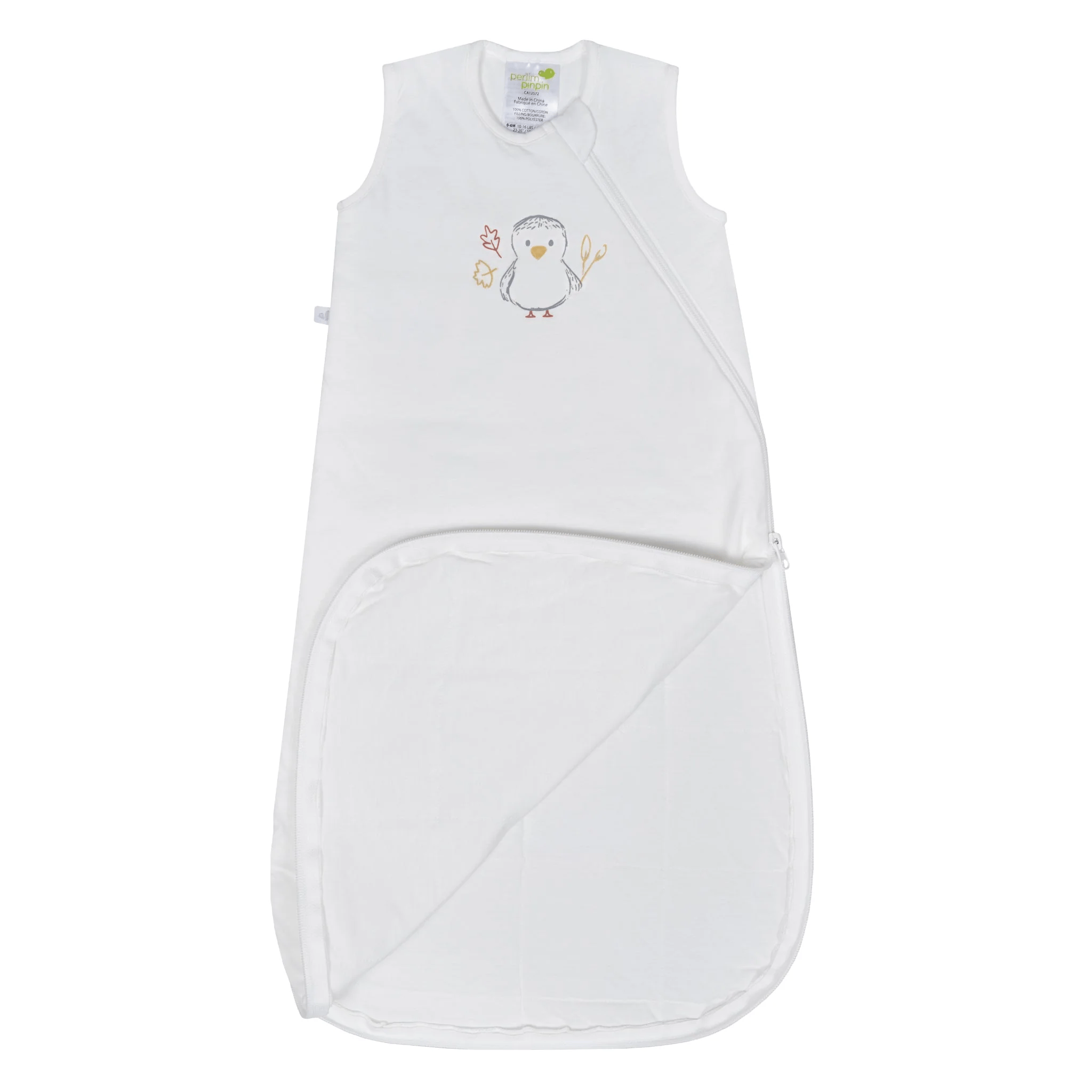 Quilted cotton sleep sack - Moss Giraffe (1.0 tog)