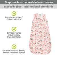 Cotton muslin sleep sack - Flowers by Rachel Lyon (0.7 tog)