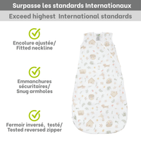 Cotton muslin sleep sack - Picnic (0.7 tog)