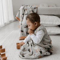 Plush sleep sack - Green Forest (1.5 togs)