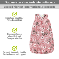 Sac de nuit en peluche - Roses (1.5 Togs)