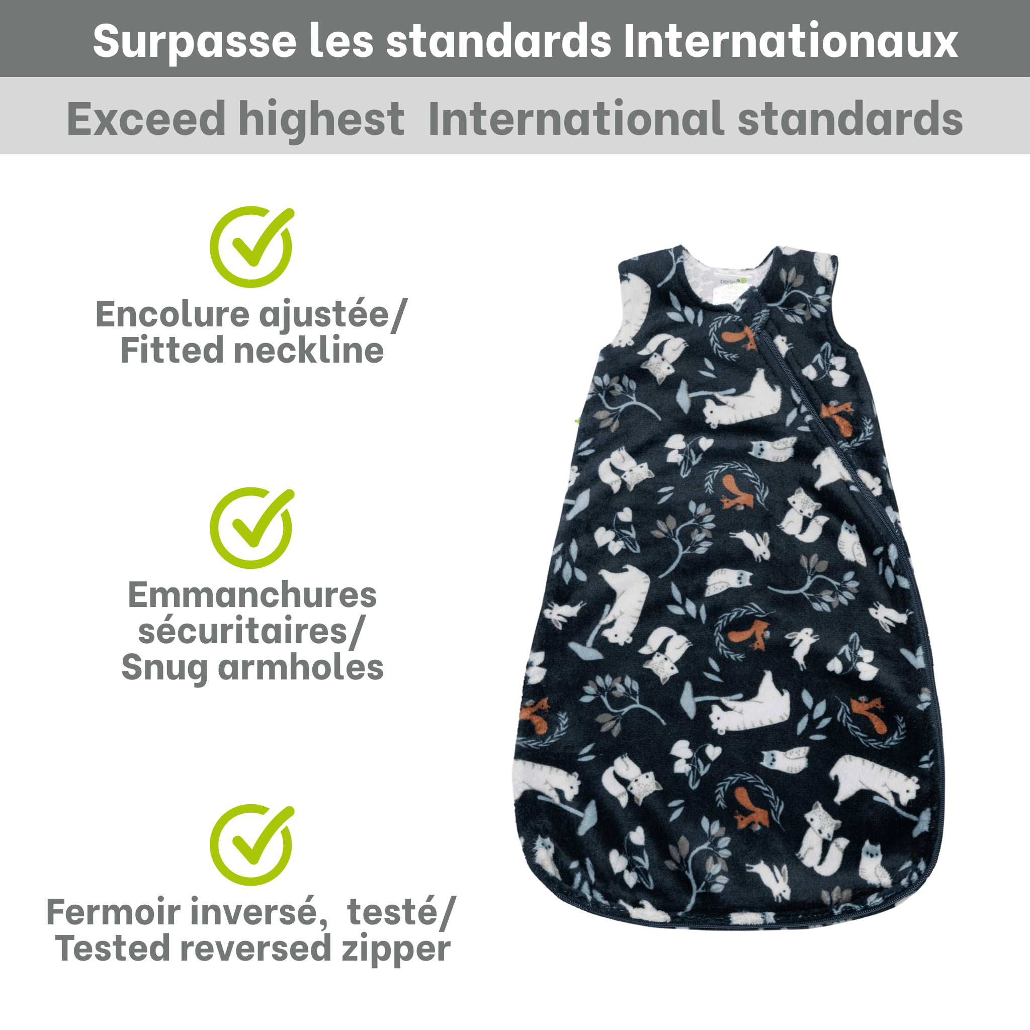 Sac de nuit en peluche - Forêt (1.5 Togs)