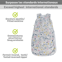 Sac de nuit en peluche - Floral (1.5 Togs)