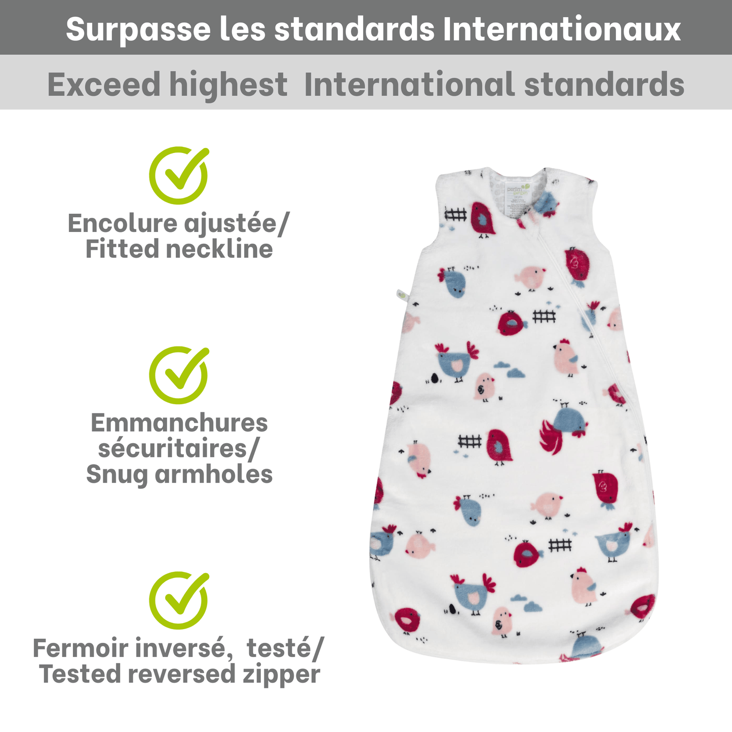 Sac de nuit en peluche - Ferme (1.5 Togs)