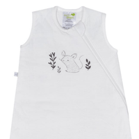 Quilted cotton sleep sack - Ivory Mouse (1.0 tog)