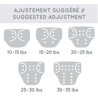 Adjustable beach diaper - Tulip