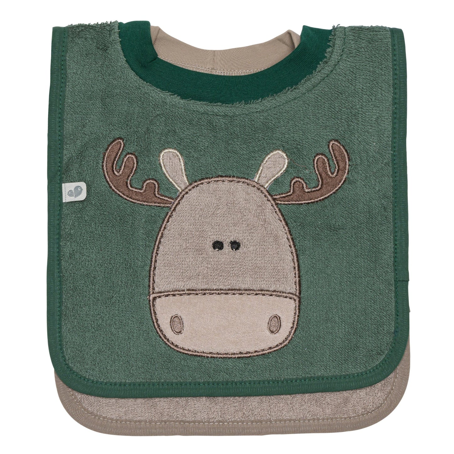 2 Terry bibs set - Moose