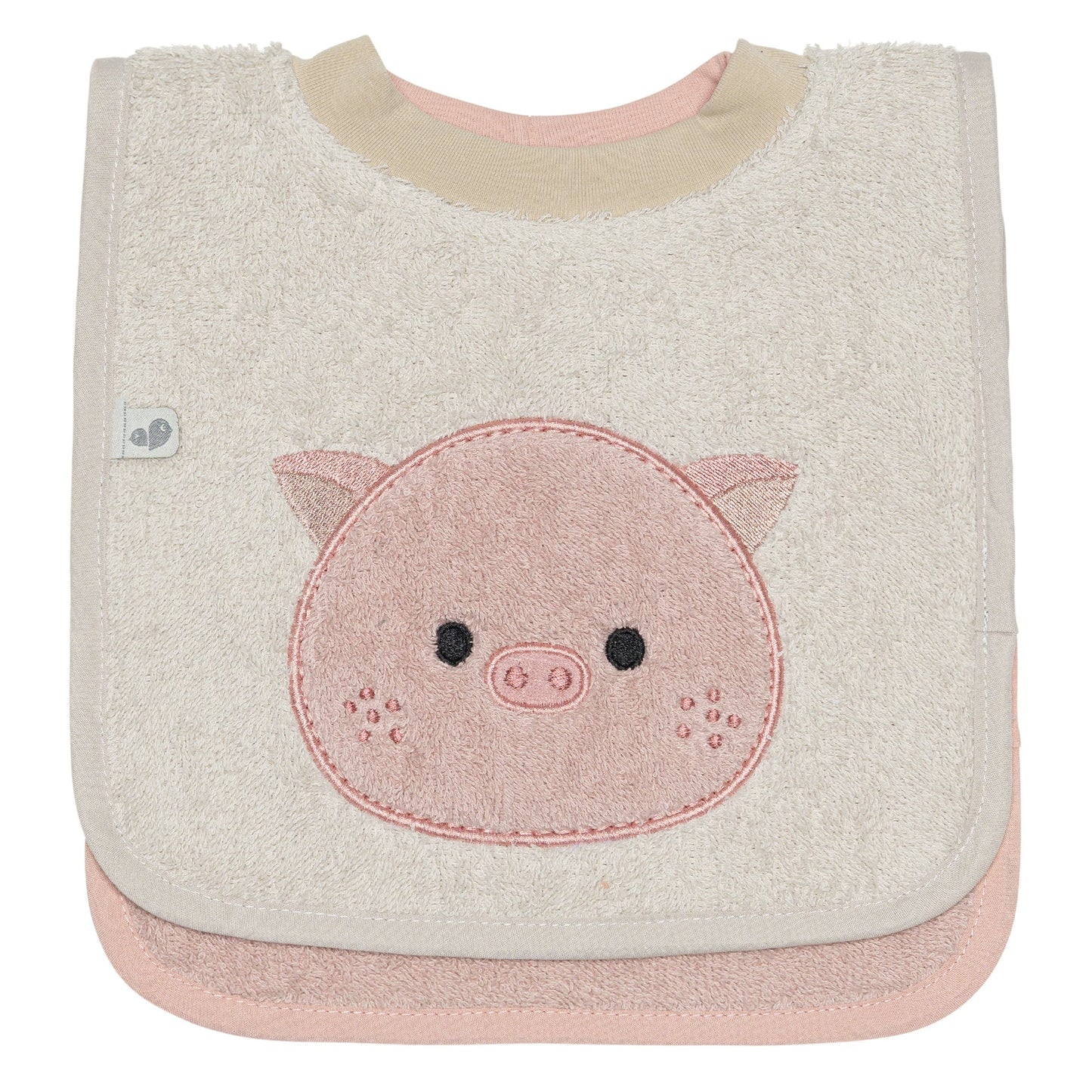 2 Terry bibs set - Piglet