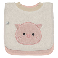 2 Terry bibs set - Piglet