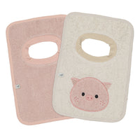 2 Terry bibs set - Piglet