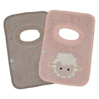 2 Terry bibs set - Sheep