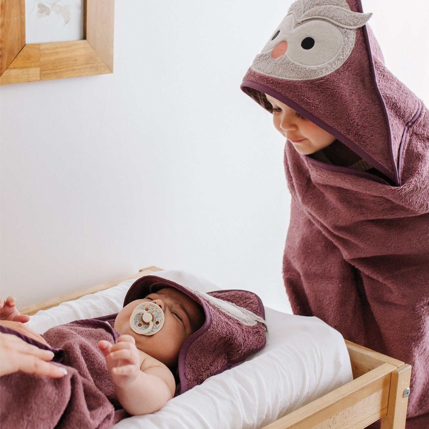 Baby hooded towel - Owl