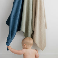 Baby hooded towel - Hippo