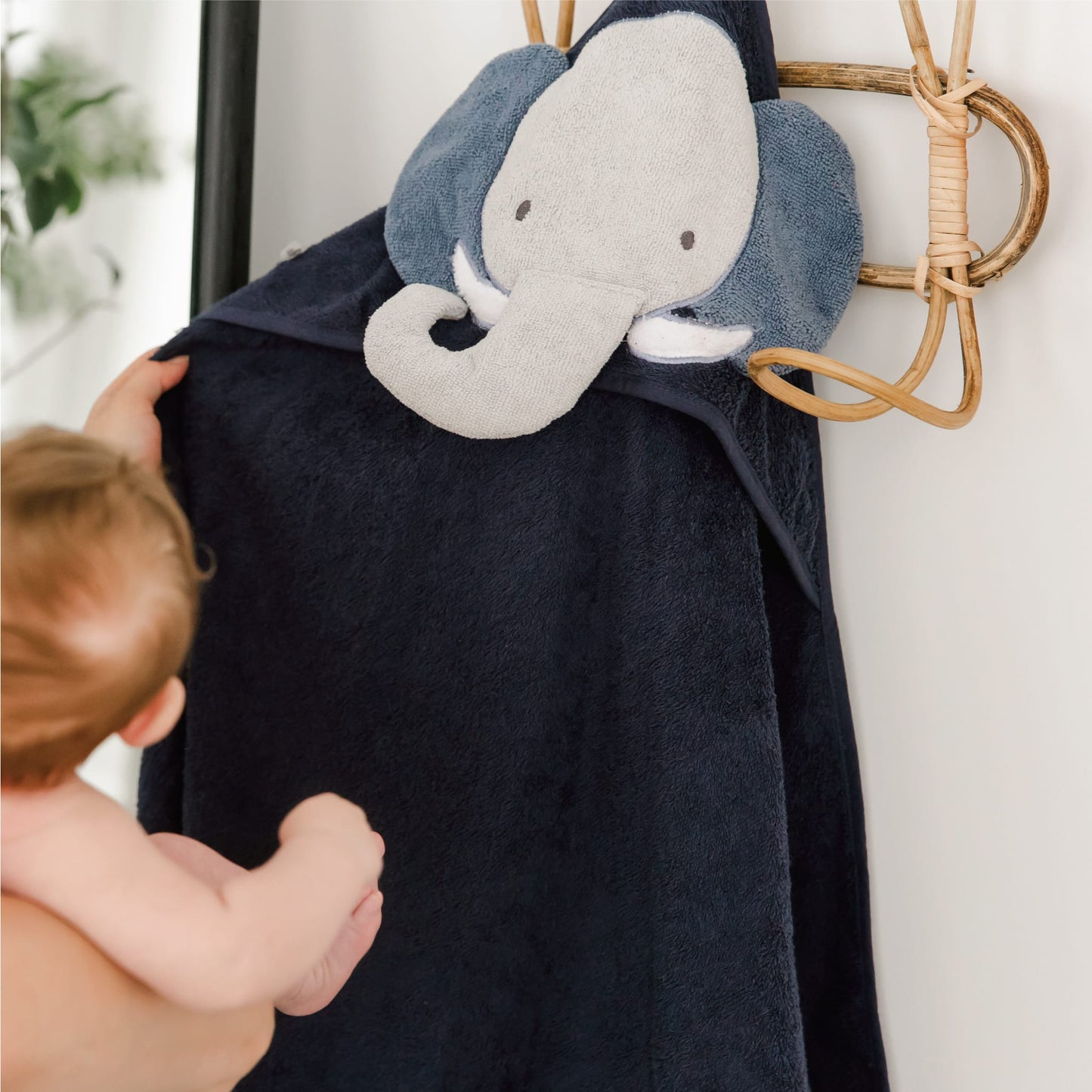 Baby hooded towel - Elephant