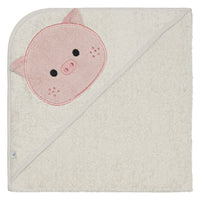 Baby hooded towel - Piglet