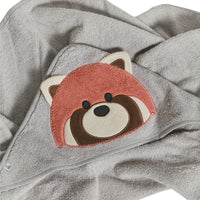 Baby hooded towel - Red panda