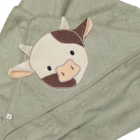 Baby hooded towel - Cow