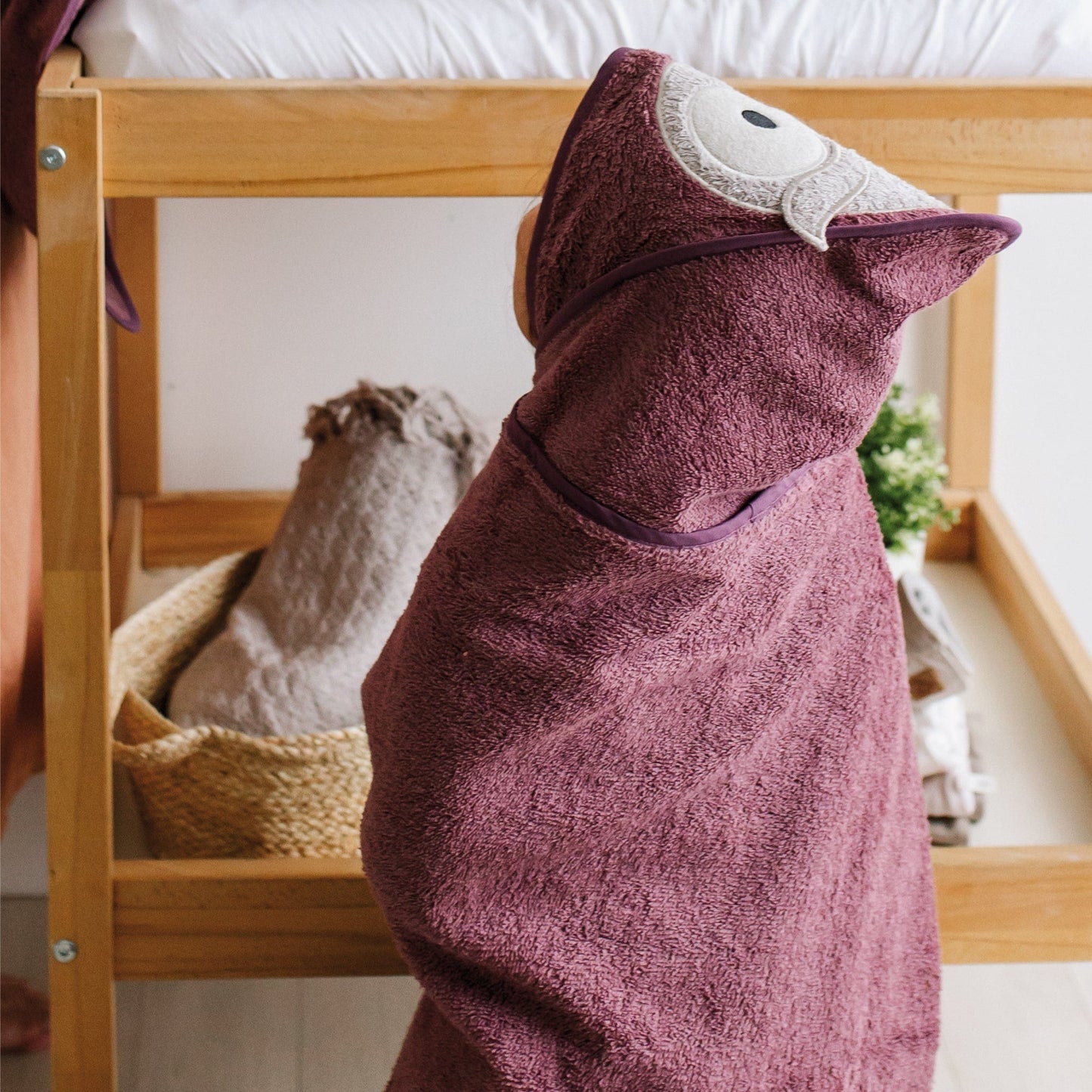 Toddler Hooded Towel - Owl