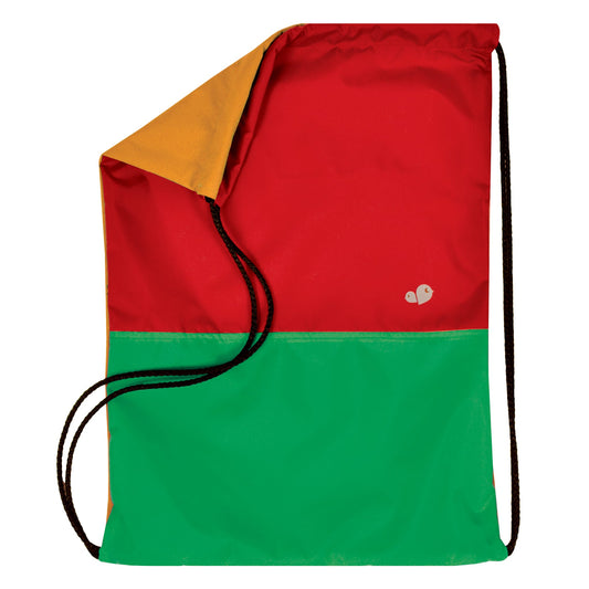 Shoe bag - Orange, Green & Red Color Block