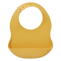 Bavoirs en silicone - Jaune uni