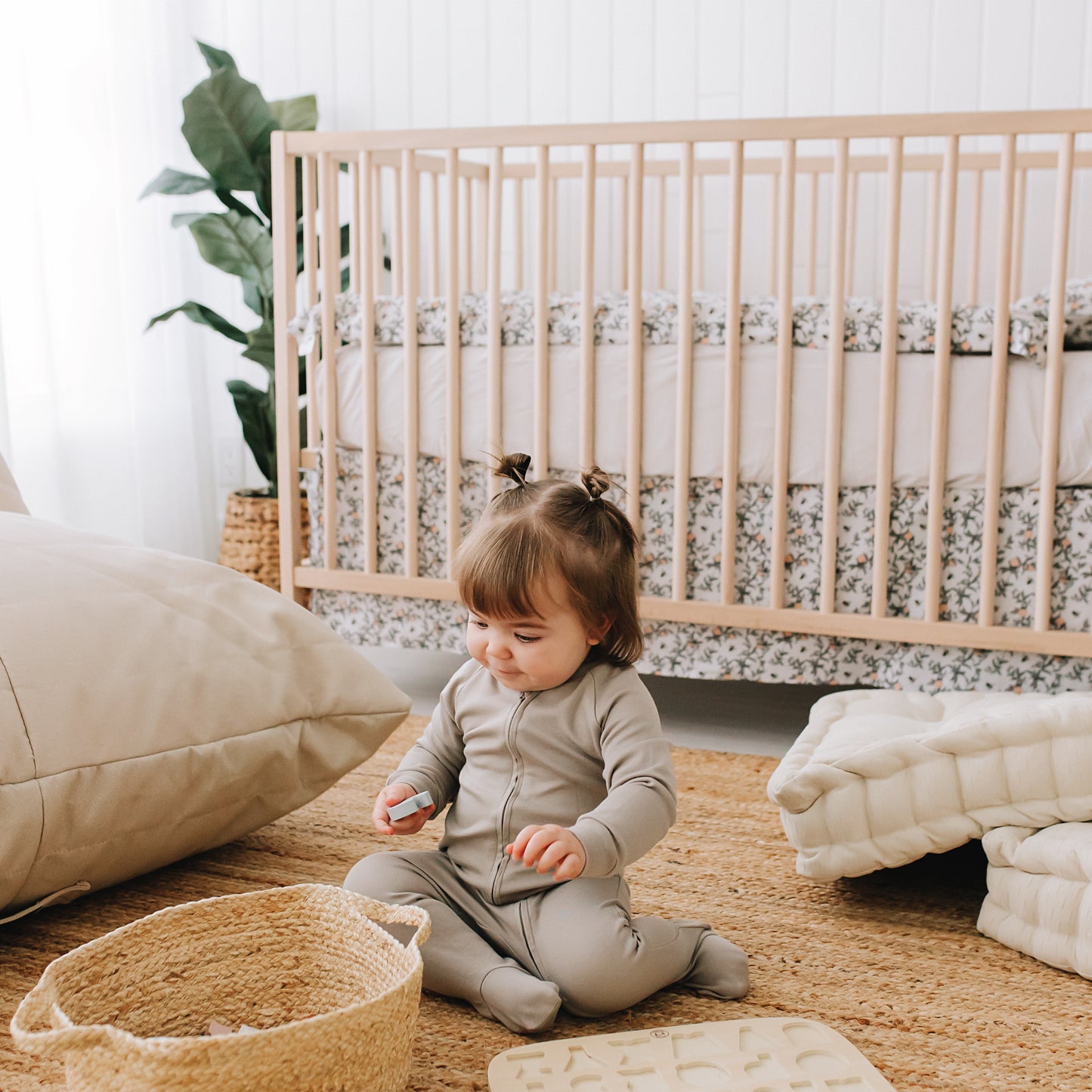 Housse et couette pour lit de bébé - Abeilles par Solange Pilote