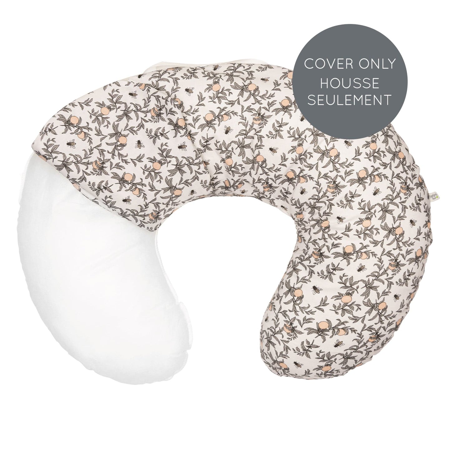 Cotton nursing pillow cover - Honeybees by Solange Pilote (COVER ONLY)