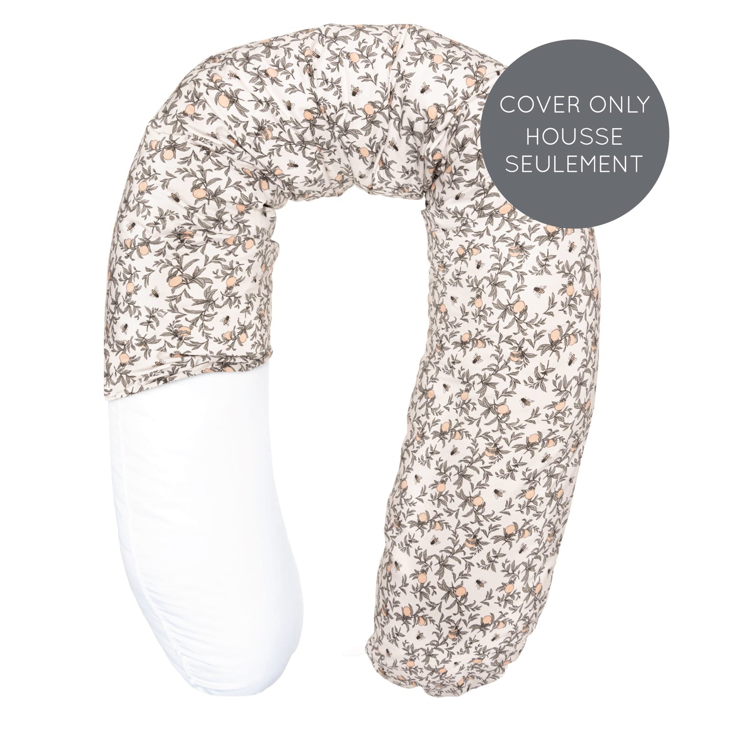 Multifunctional pregnancy pillow cover - Honeybees by Solange Pilote (COVER ONLY)